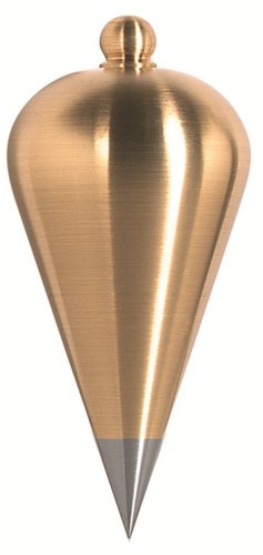 Pear-Shaped Plumb-Bob Brass 150g